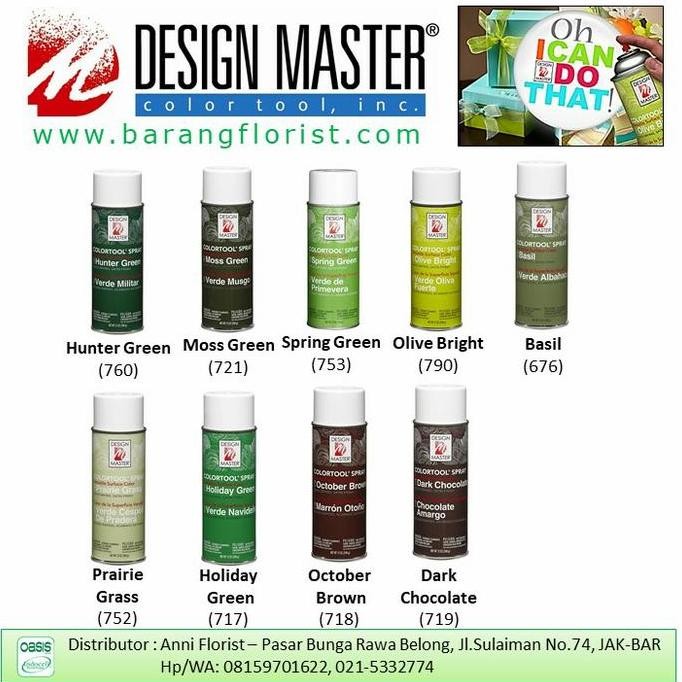 

ready Design Master Color Spray, cat bunga, prewarna bunga