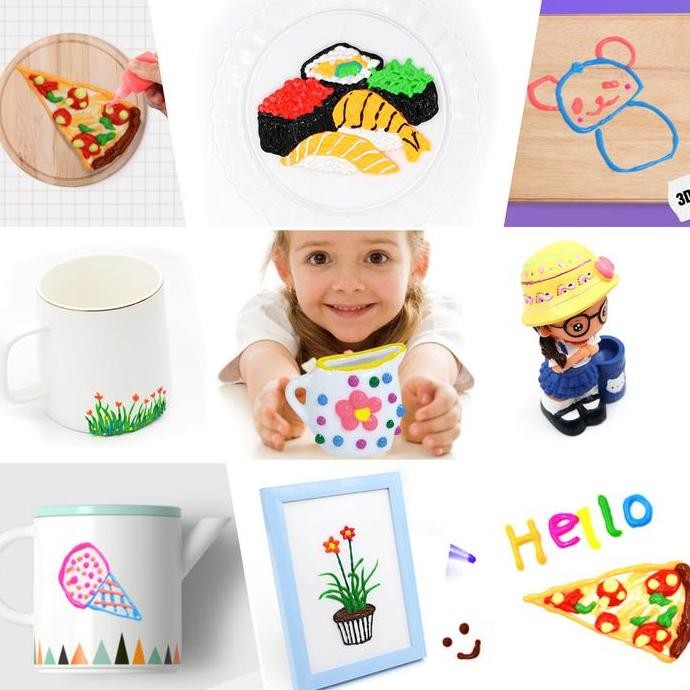 

ready CERAMIC ART PAINT cat akrilik murah cat glow in the dark cat keramik