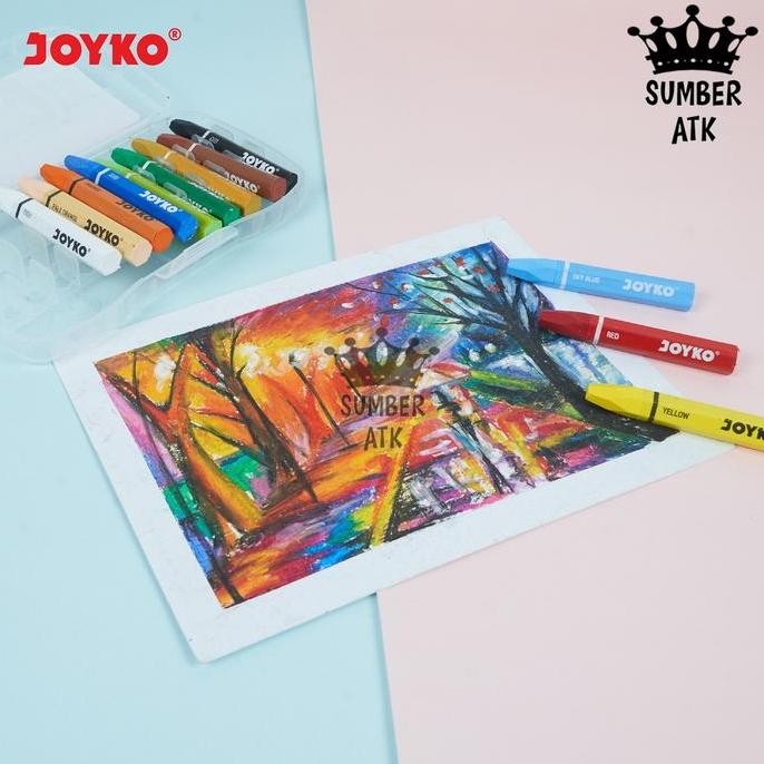 

ready Crayon Krayon Minyak Oil Pastel Joyko 12 , 18 , 24 , 36 , 48 , 55 , 72 WARNA