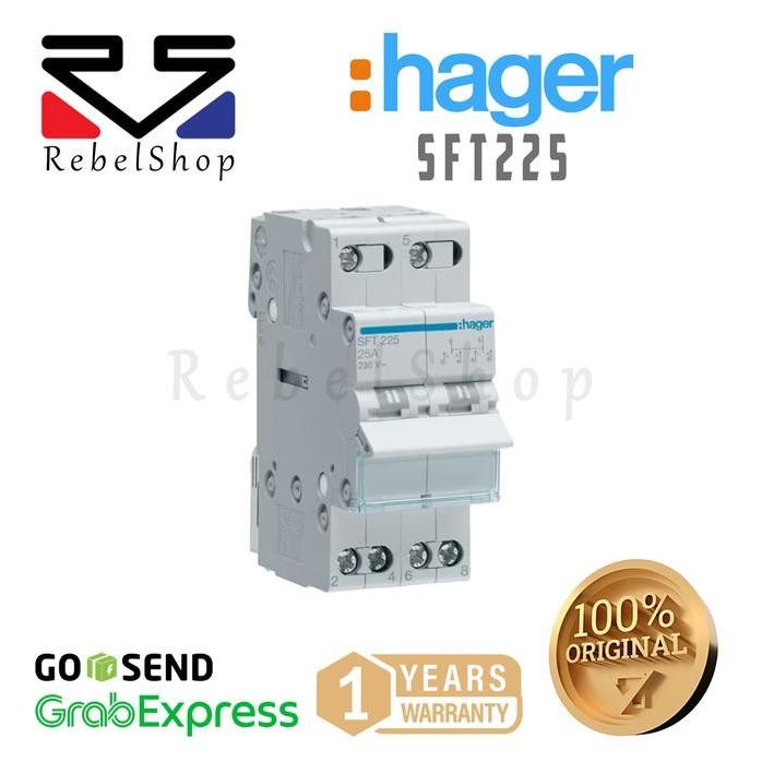 

Terlaris Hager Changeover Switches Cos Sft225 2P 25A - Change Over Genset