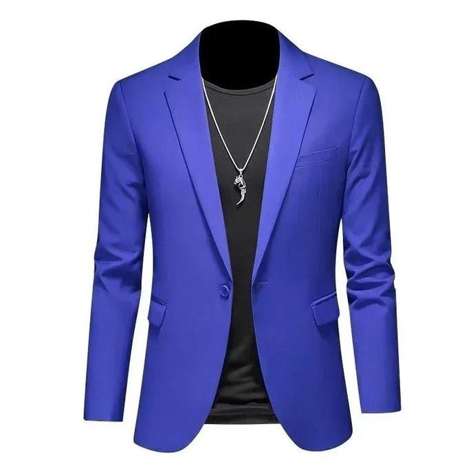 Jas/blazer pria/Jas semi formal slimfit/ Jas warna moca-ungu-silver termurah murah