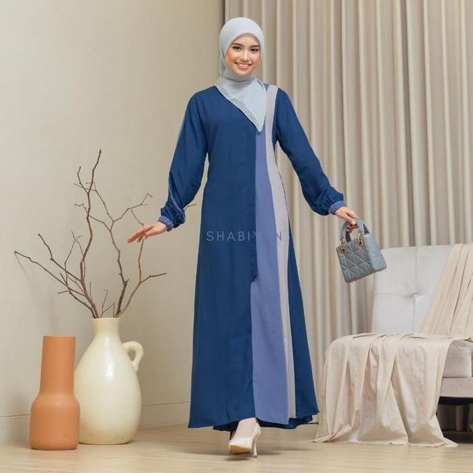 Shabiyan 417 Gamis Remaja Polos Moscrepe Premium