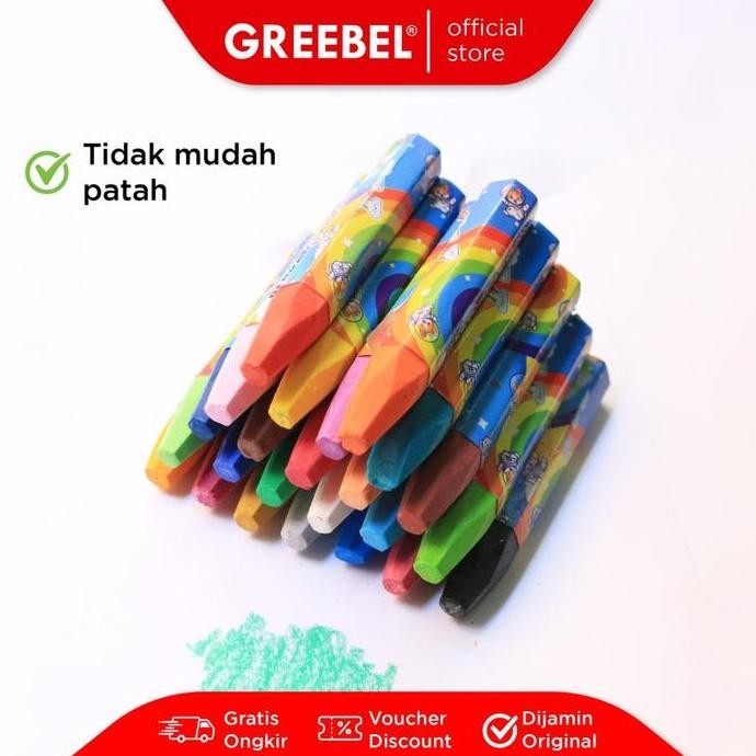 

ready Crayon 24 Warna Parko / Oil Pastel set 24 Parko Non Toxic