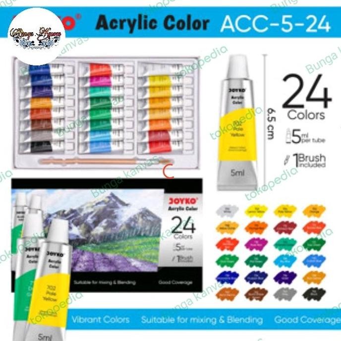 

ready Cat Akrilik Set Joyko 24 Warna