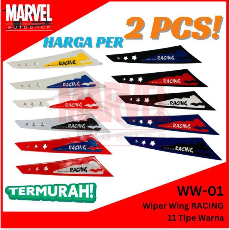Tasya* Wiper Wing Truk Isi 2 / Variasi Wiper Wing Mobil / Sayap Wiper Variasi Racing / Wiper Wing Un