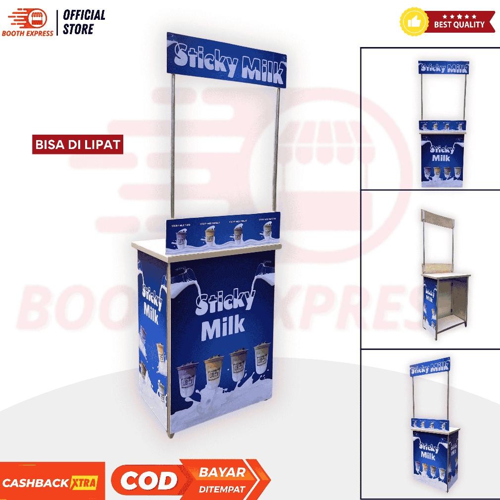 xenn booth express - booth portable standar / booth lipat / gerobak lipat alumunium / gerobak jualan