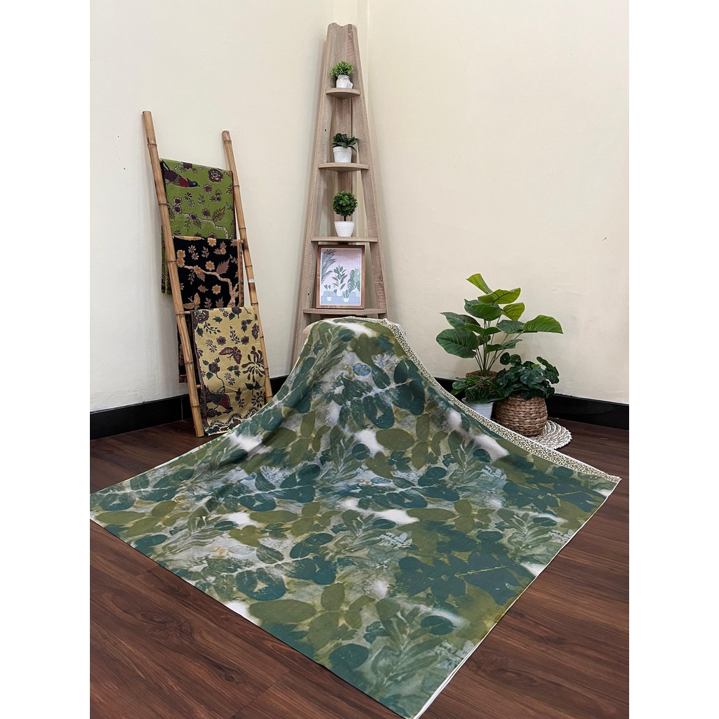 Kain Batik SOLO motif ecoprint daun