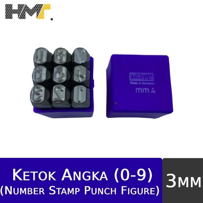 

MASUS KETOK ANGKA (0-9) 3MM / NUMBER (0-9) STAMP PUNCH FIGURE