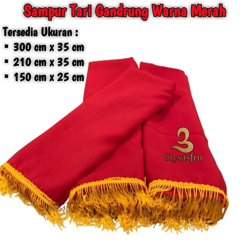 Sampur/Selendang Tari Gandrung Warna Merah Termurah