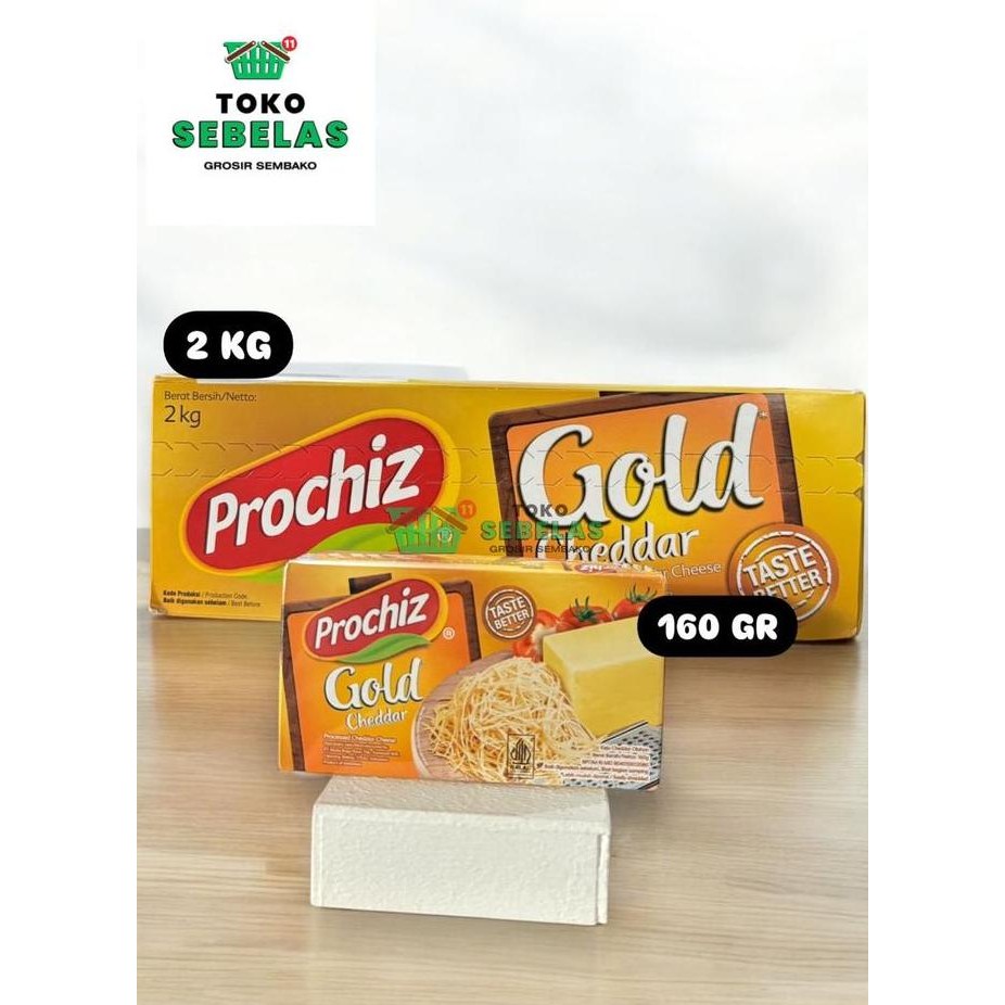

Grosir Keju Prochiz Gold 2 Kg/ 160 Gr