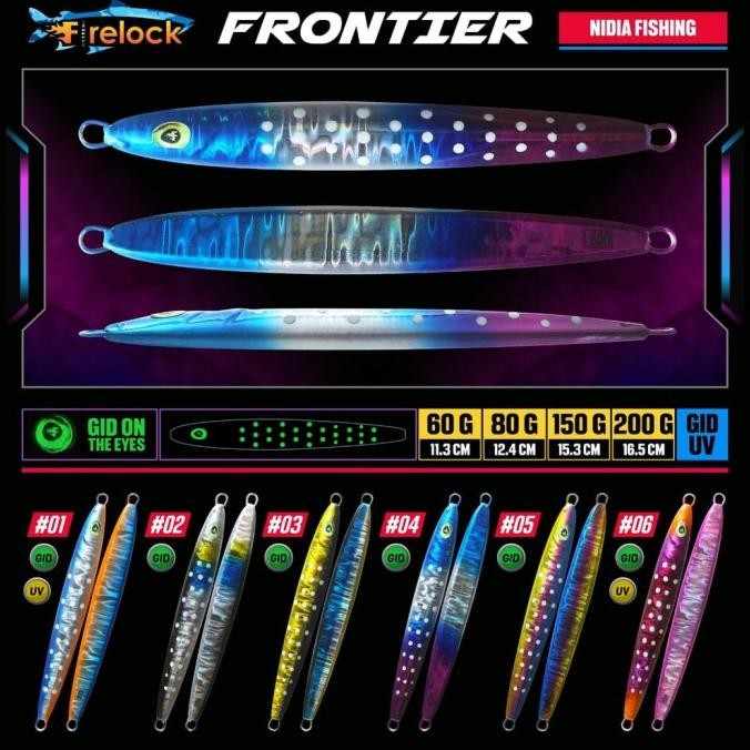 Umpan Pancing Metal Jig Firelock Frontier 200 Gram Kail Ikan Laut Rawa