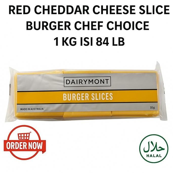 

Sale Red Cheddar Cheese Slice Burger Chef Choice 1 Kg Isi 84 Lbr
