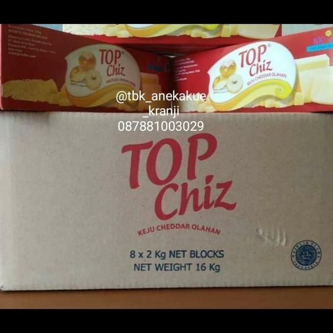 

Grosir Keju Cheddar Top Chiz 2Kg Per Dus (2Kg X8 Pc) Via Gojek