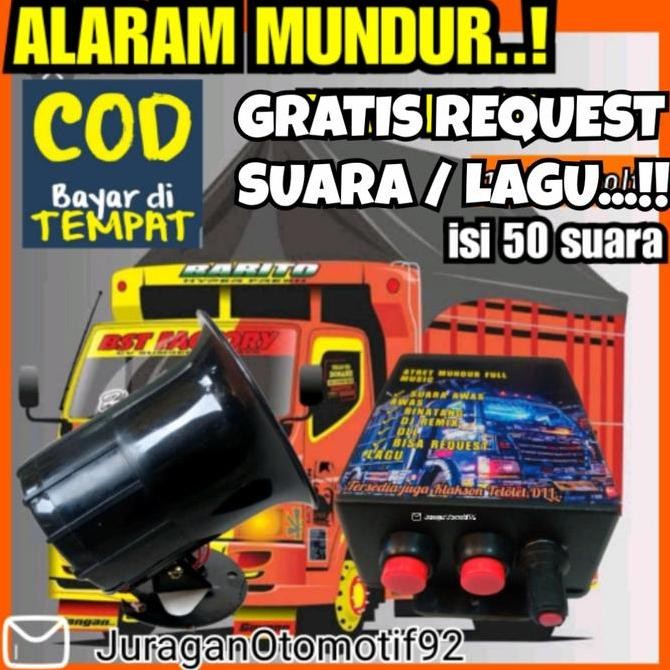Promo Alaram Mundur Mobil / Atret Alarm Mundur 12/24 Volt Alarm Mundur Mp3