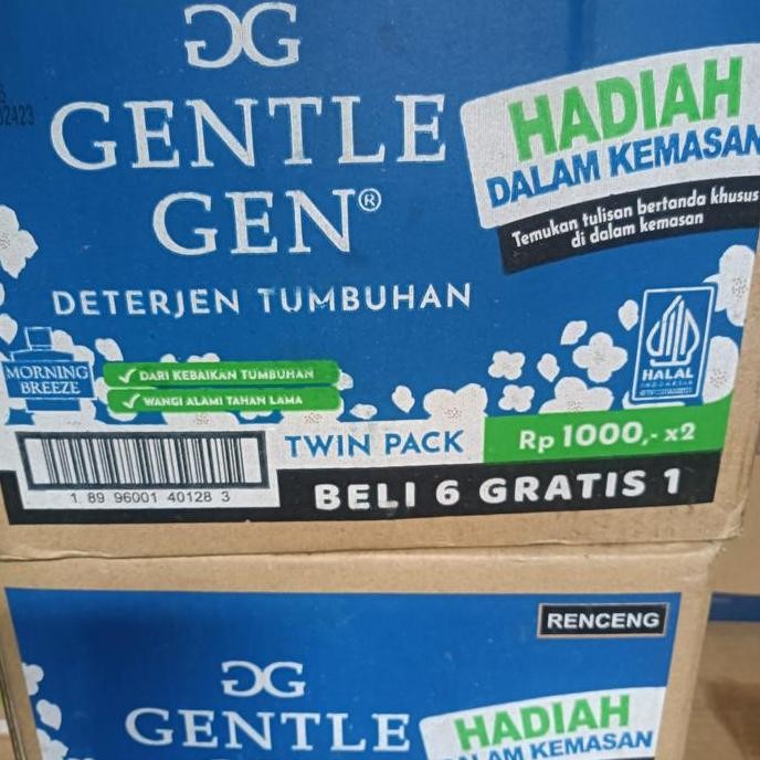 Gentle Gen Deterjen Cair Sachet 1Dus/Karton