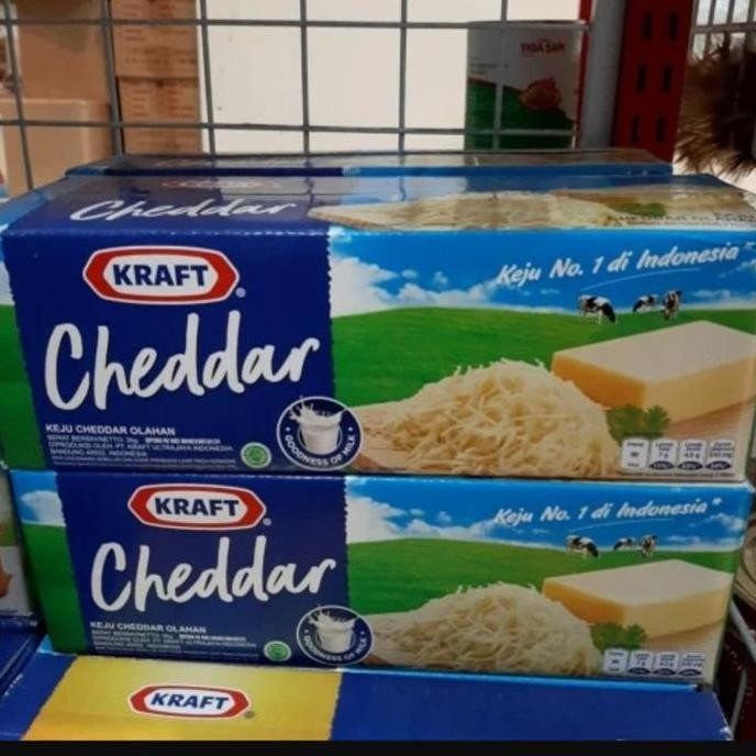 

Sale Keju Kraft Cheddar 2 Kg / 2Kg Gosend / Grab !