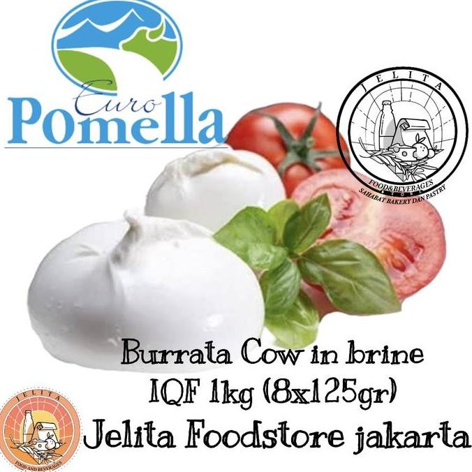 

Murah Europomella Burrata Cow In Brine Iqf 1Kg (8X125Gr) - Frozen