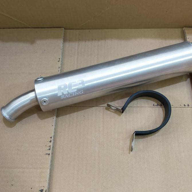 SILENCER ALMU RC3 TZ SILVER PANJANG 30CM