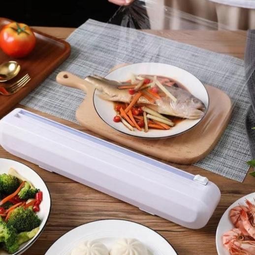 Produk Baru!! Alat Pemotong Plastik Cling Wrap Dispenser Food Wrap | Cling Wrap Dispenser Alat Pemot