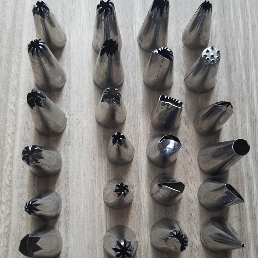 Spuit Set 24Pcs Spuit Penghias Kue Cetakan Kue Semprit