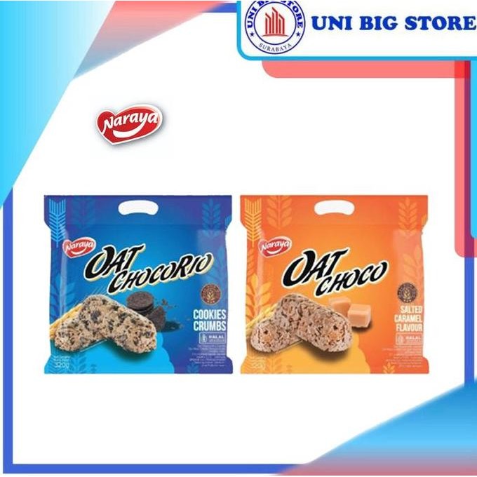 

Naraya Oat Chocorio Cookies Crumbs | Choco Salted Caramel 320 Gr Bag Terbaru