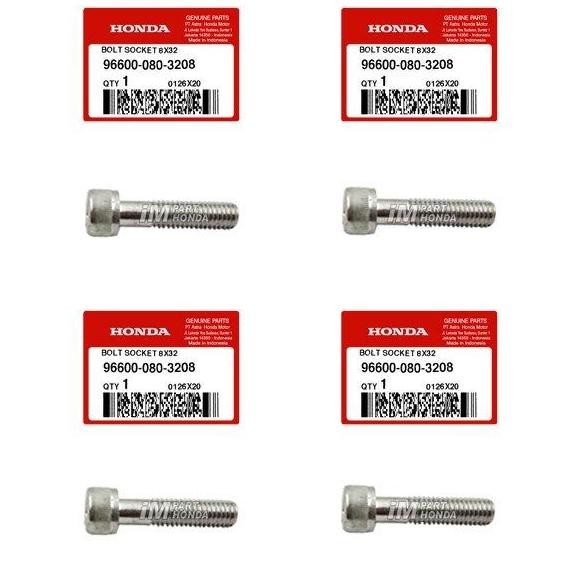 96600-080-3208 Baut L Raiser Stang Stir Cb Cbr 150 R Led Beat Street Crf 150 L 1 Set 4 Pcs