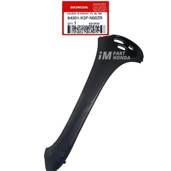 64201-K2F-N00Zr Cover Sayap Kanan Scoopy Esp K2F Sporty Black Hitam Abu Abu