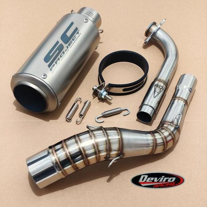 Knalpot SC-Project CR-T Import Full System Nmax Aerox 155