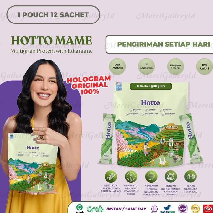 

Hotto Mame Protein Multigrain With Edamame (1 Pouch Isi 12 Sachet) 100% Original Kemasan Berhologram [Agen Resmi Hotto] Terlaris