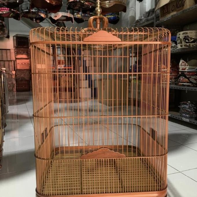 SANGKAR/KANDANG MURAI OVAL JATI CMS KHUSUS EKOR PANJANG