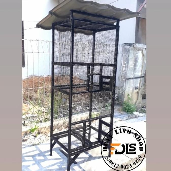 Kandang burung lovebird kenari koloni