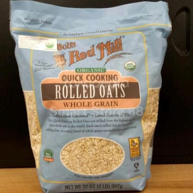 

Bobs Red Mill Organic Rolled Oat Quick Cooking 907Gr Terlaris