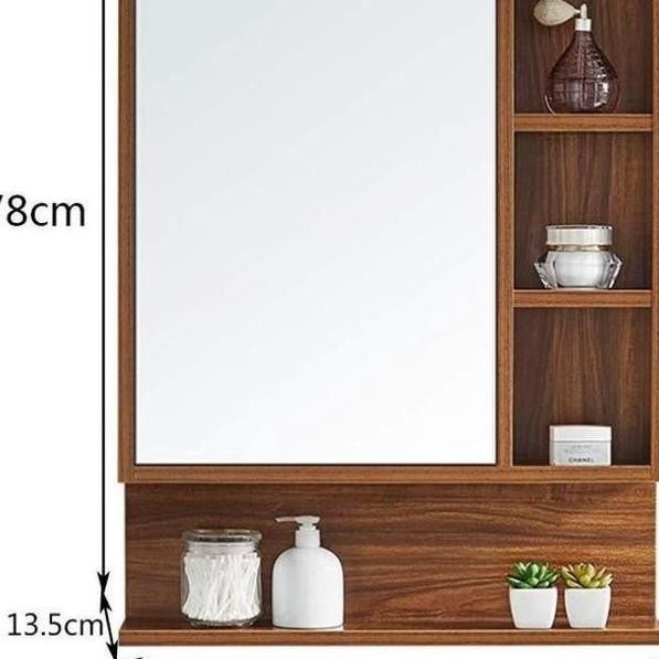 Almari Lemari Cermin Kaca Kamar Mandi Wall Cabinet