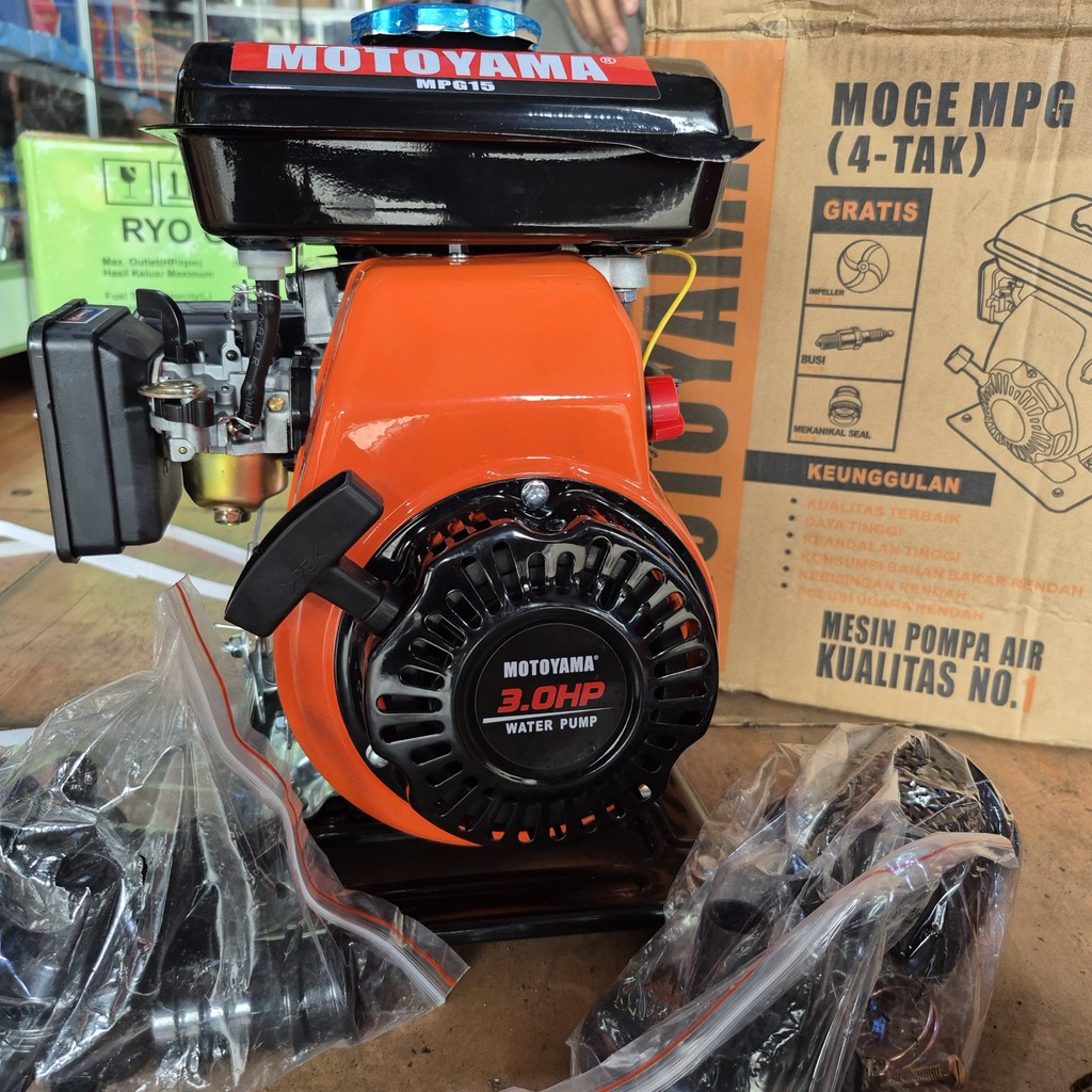 MOTOYAMA Mesin pompa air 1,5"inch bensin 4tak portable MOTOYAMA MOGE MPG 15