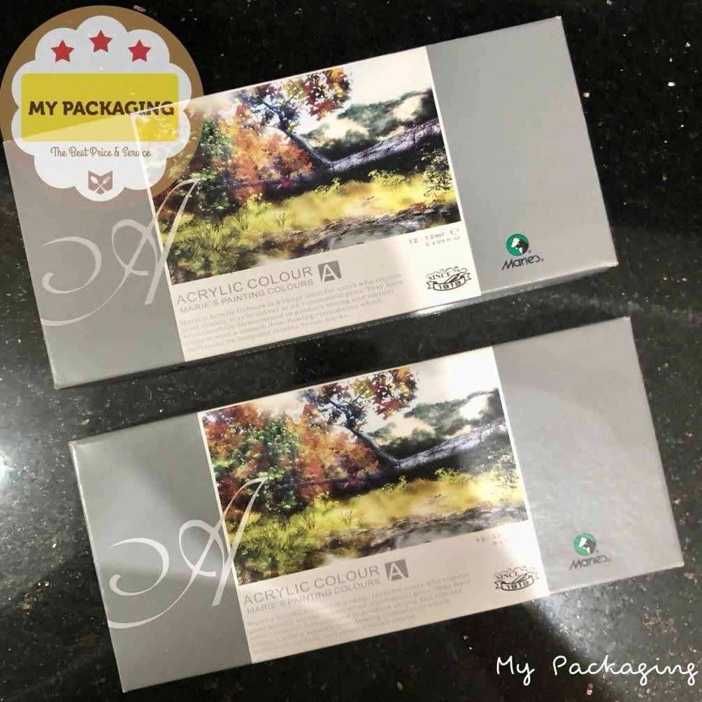 

Cat Minyak Oil Maries Acrylic Color / Cat akrilik set 12 / 18 warna - mypackaging vplast SV9