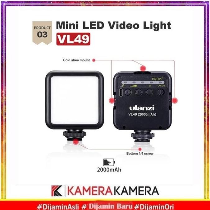 ULANZI VIDEO KIT COMBO 4 PAKET VLOG BUAT VLOGGING MIC LED RIG CAGE