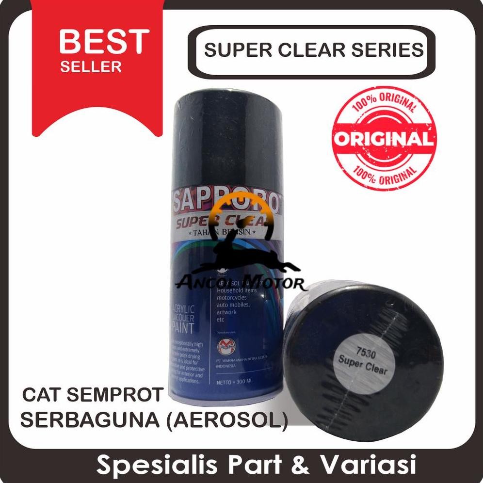 

Sapporo Super Clear Atau Gloss Doff Cat Semprot Pylox Saporo Paint SV9