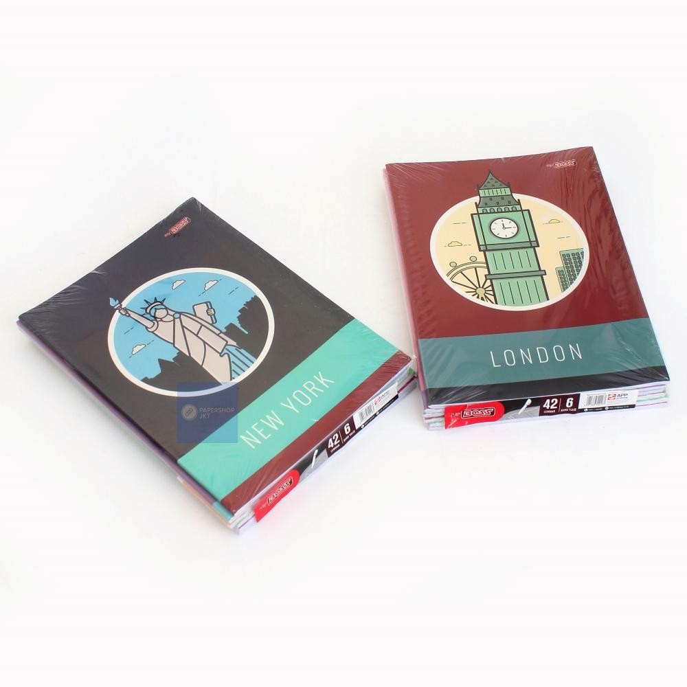 

1 PAK Buku Tulis Big Boss BigBoss 42 Lembar Ukuran B5 Boxy Buku Campus SV9
