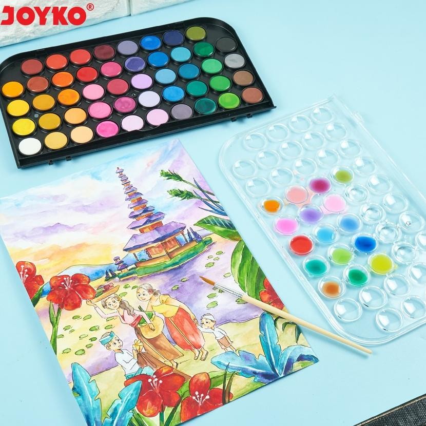 

Joyko Watercolour Set 48 Colours Cat Air Joyko 48 Warna Set Wc348 Berkualitas
