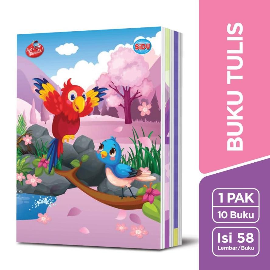 

Buku Tulis SiDU 58 Lembar Pack 10 Pcs SV9