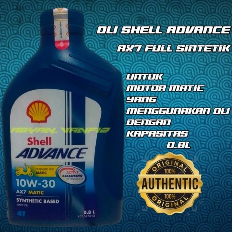 SHELL AX7 MATIC OLI SHELL BEAT, VARIO,MIO, NOUVO,  ALL MATIC (DIJAMIN ORIGINAL)