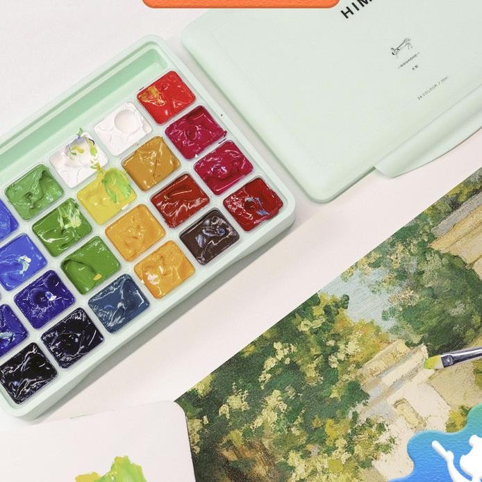 

Gouache Paint Set 1824 Warna 30Ml Cat Untuk Cat Cat Air Perlengkapan Seni Murid