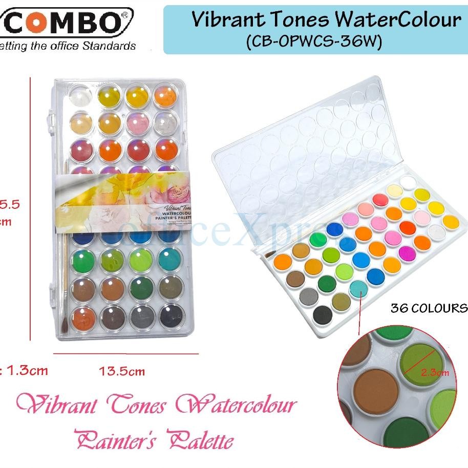 

Water Colour Painting Solid Cat Air Lukis 36 Warna 36 Vibrant Tones Watercolour Alat Melukis Alat Mewarnai