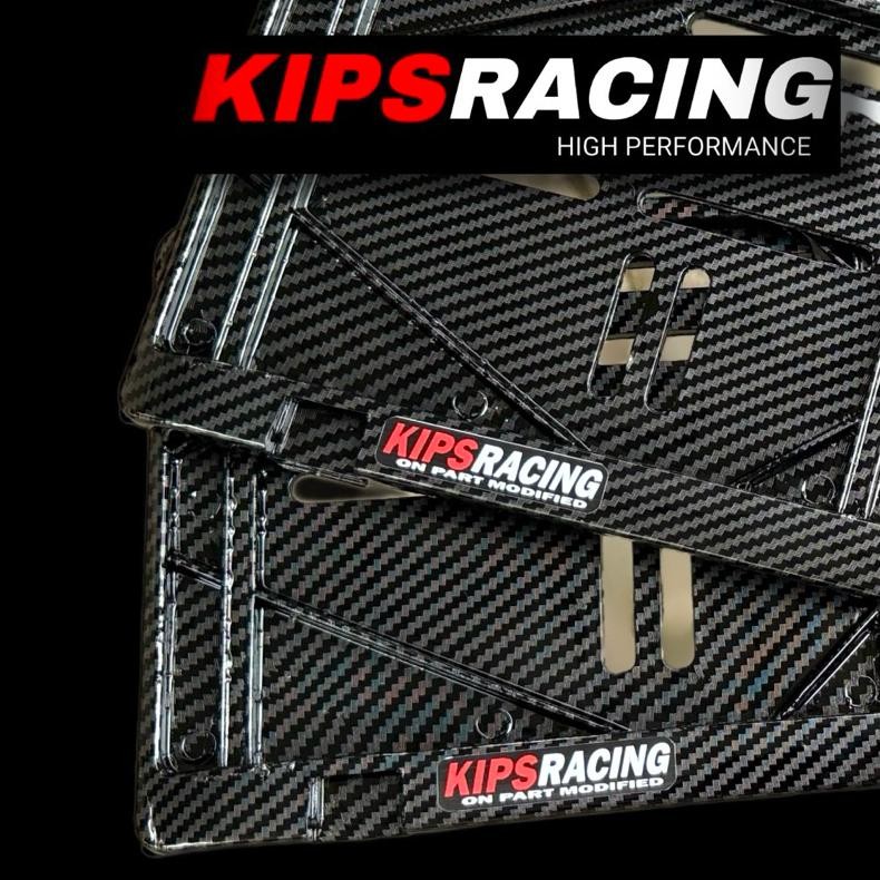 Dudukan Plat Nomor Mobil CARBON KIPS RC Set Depan Belakang Tempat Plat Nomor Mobil Carbon Cover Plat