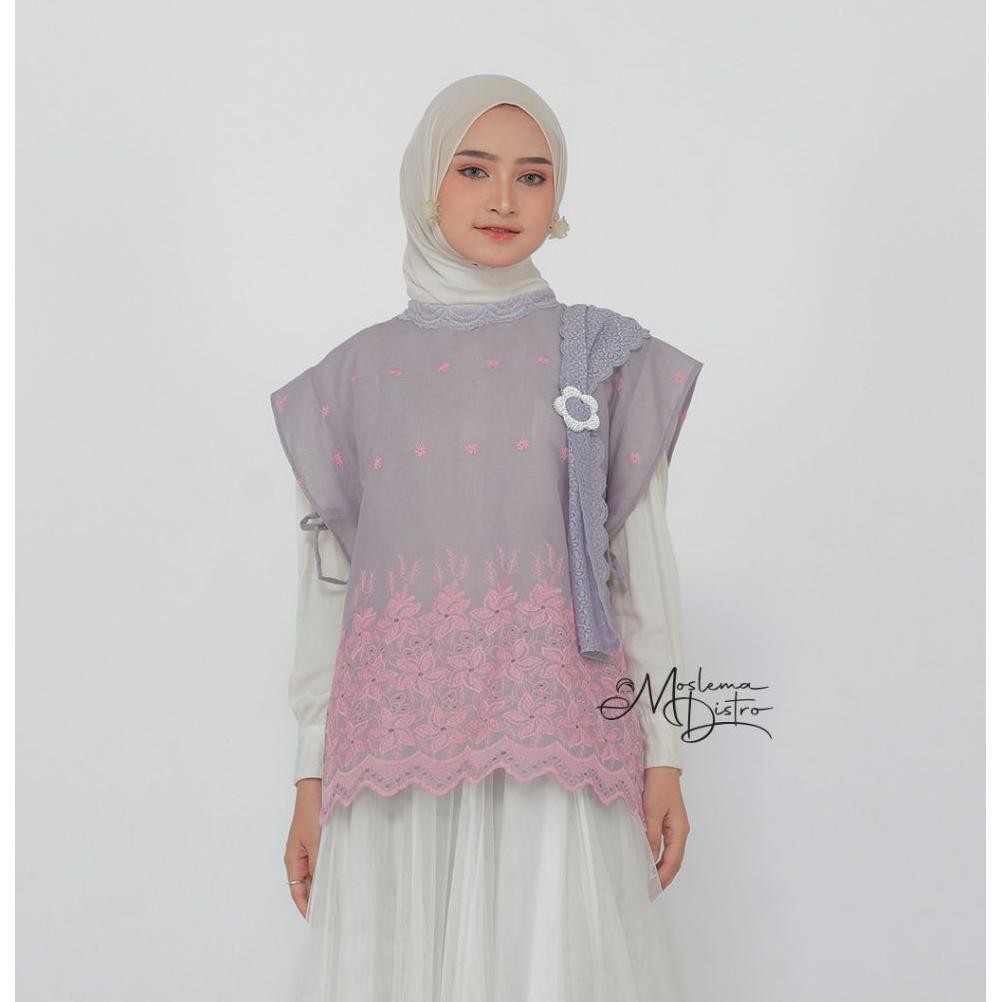 ROMPI  VEST OUTER WANITA MELAYU KATUN BORDIR UNIK LUCU AST