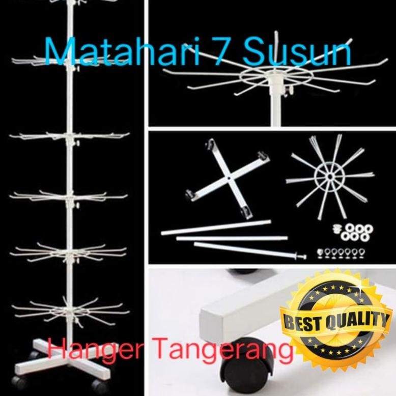 Produk Baru Gantungan Aksesoris Matahari 7 Susun Rak Display Kalung Gelang Anting