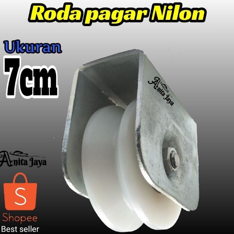 Roda Pagar Nilon 7Cm Roda Pintu Gerbang