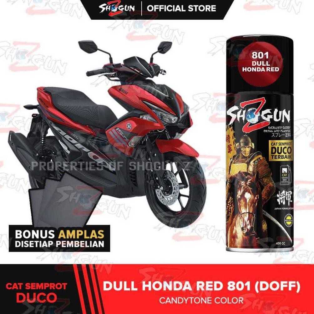 Cat Semprot Motor Shogun Z Paint Merah Doff - Dull Honda Red 801/ Warna PCX