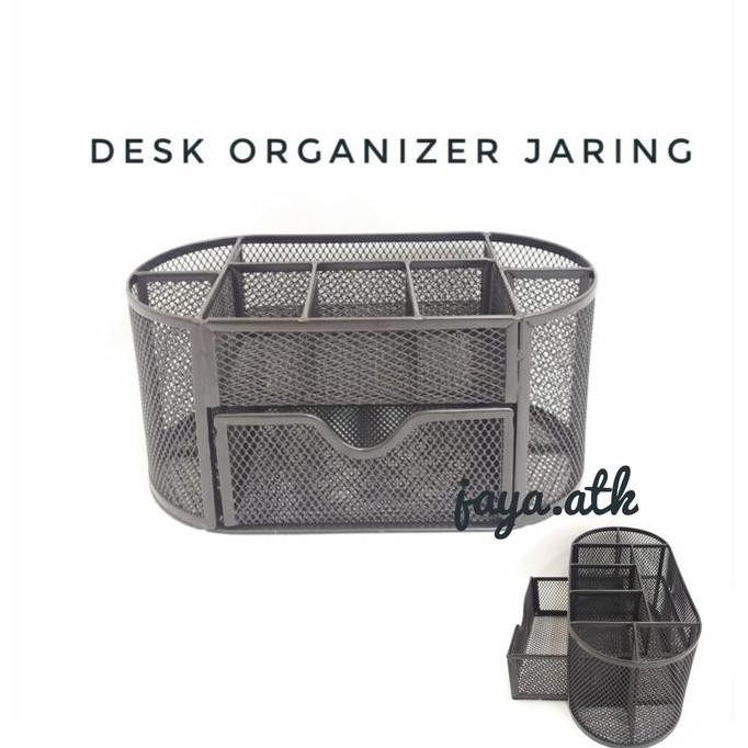 

BEBAS ONGKIR - TEMPAT ALAT TULIS JARING BESI DESK ORGANIZER PEN HOLDER JARING BESI