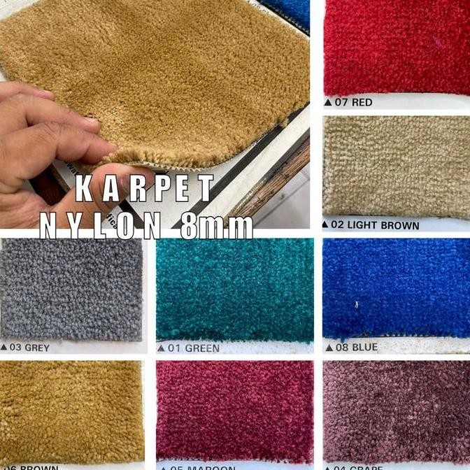 KARPET KANTOR METERAN BRISTOL 8mm LEBAR 4m KARPET NYLON
